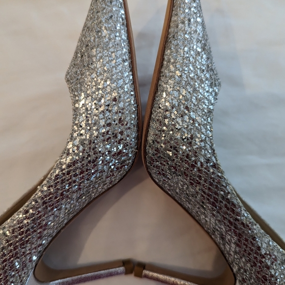 Jimmy Choo Romy 85 Silver Glitter pumps - Picture 3 of 11